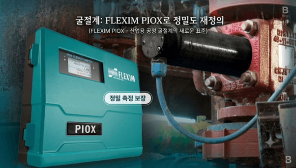 공정 굴절계(인라인 굴절계)의 원리부터 설치까지 Flexim PIOX R